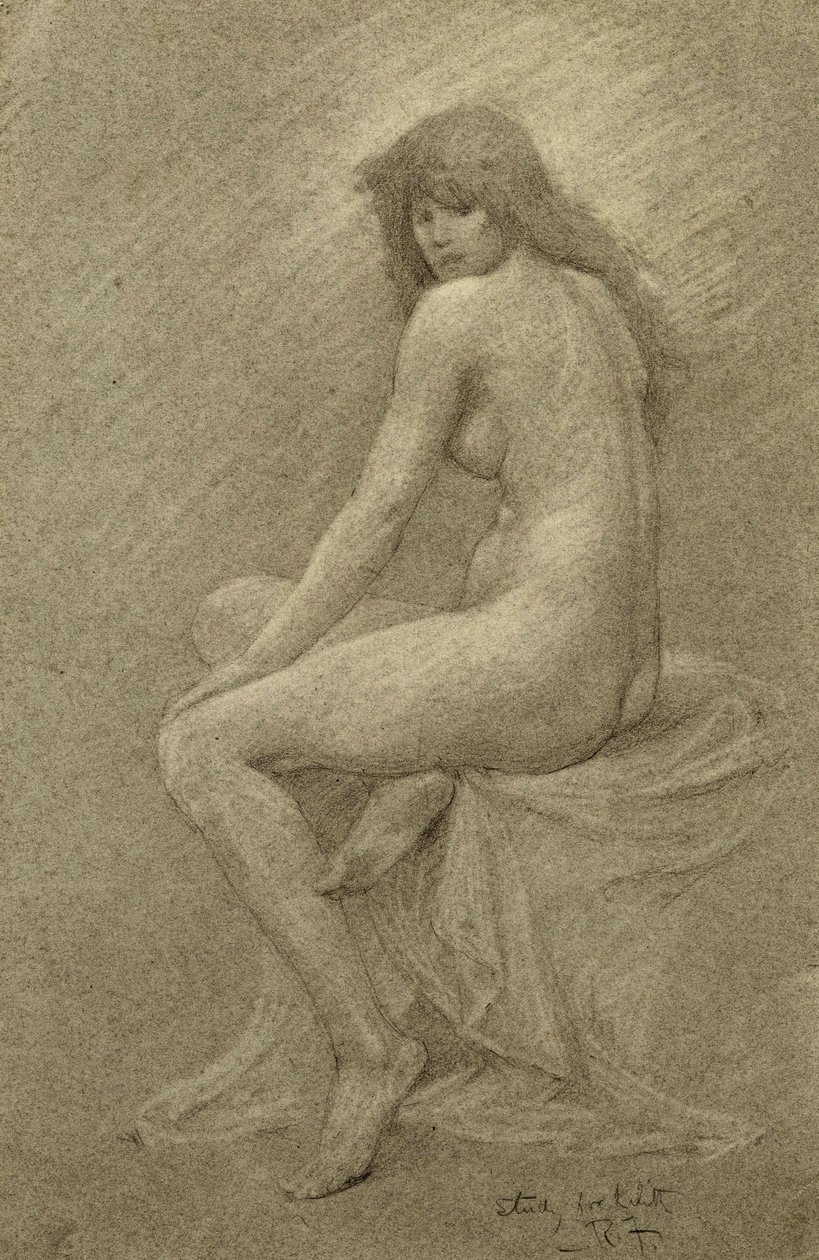 Studie voor Lilith, c.1900 door Robert Fowler
