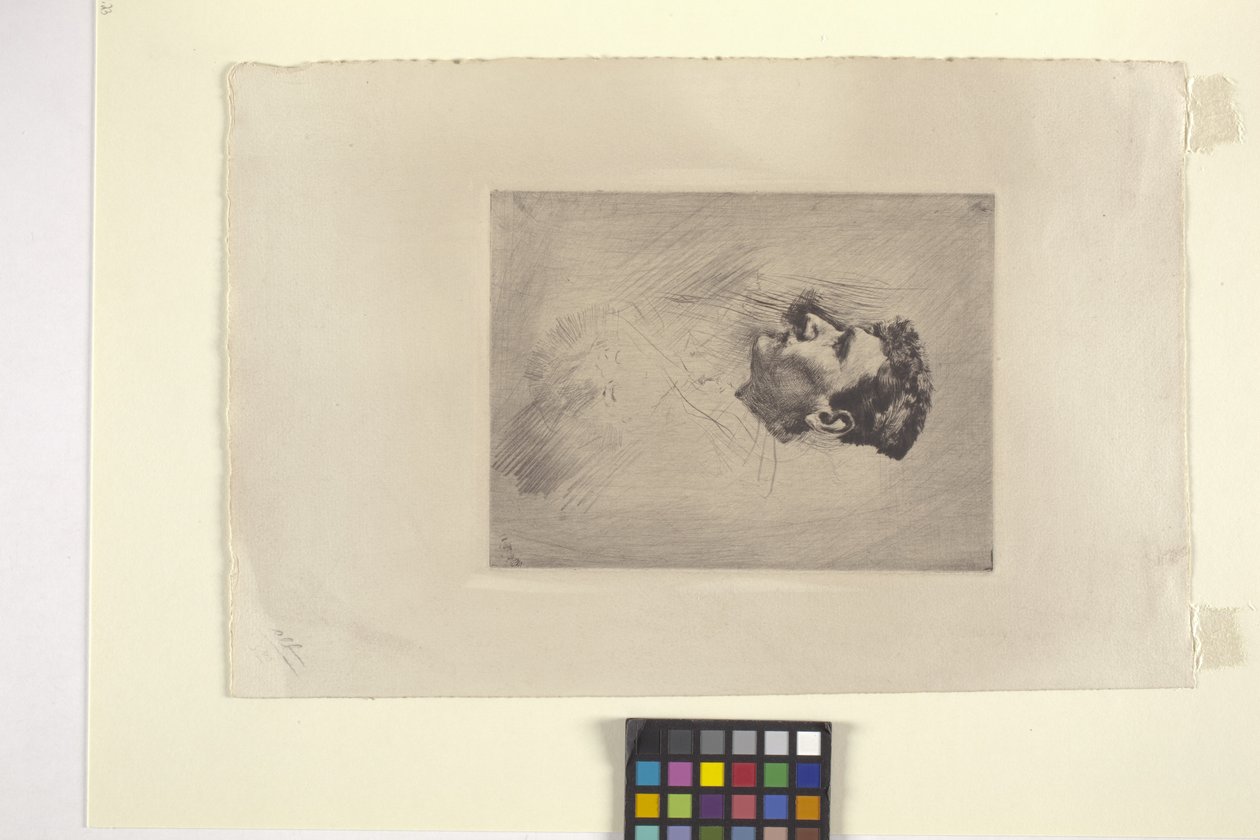 Profielportret van een man door Robert Frederick Blum