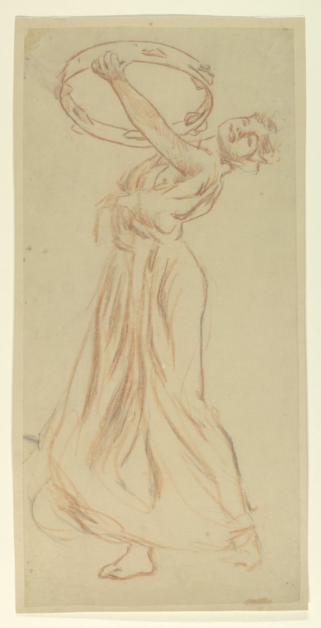 Studie voor meisje met tamboerijn, "Vintage Festival", Mendelssohn Glee Club, New York door Robert Frederick Blum