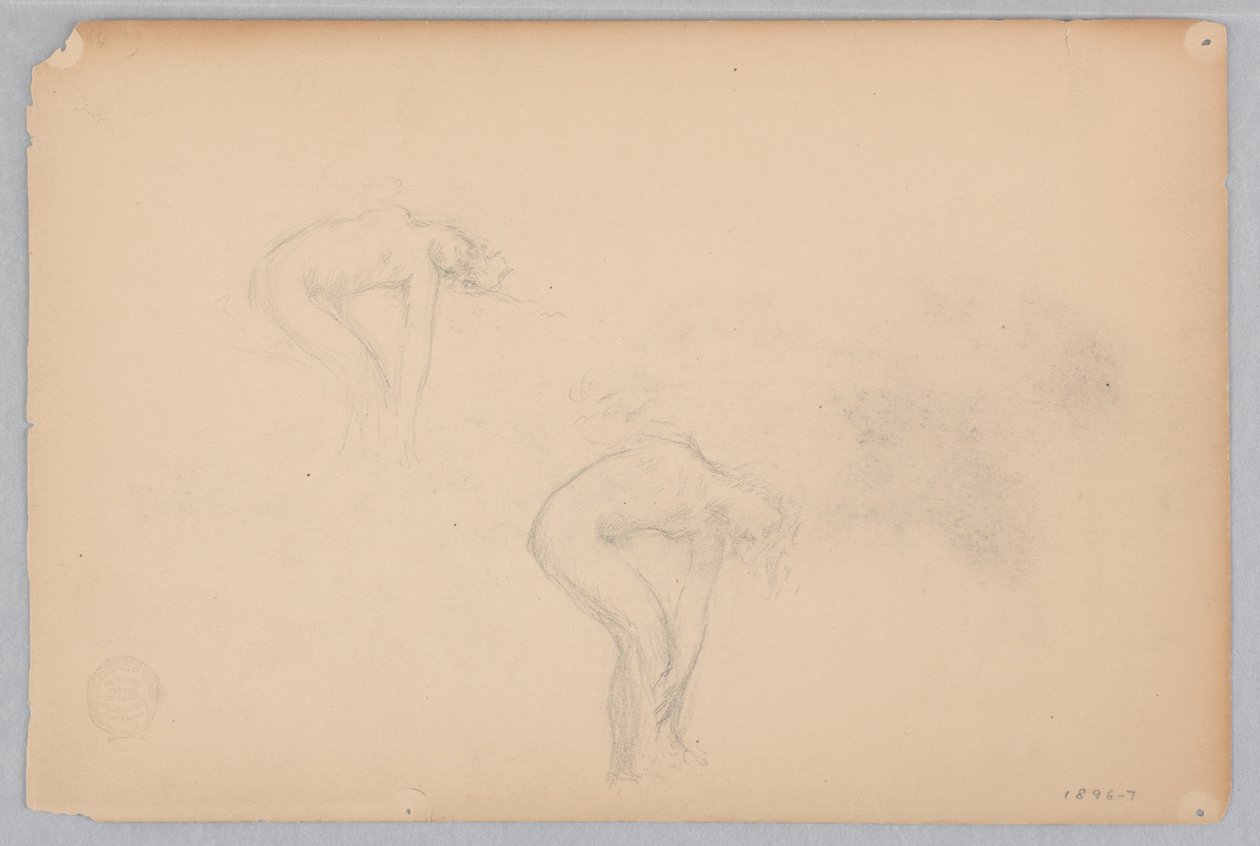 Studie voor een dansende vrouw, "Moods to Music," Mendelssohn Glee Club, New York, NY door Robert Frederick Blum