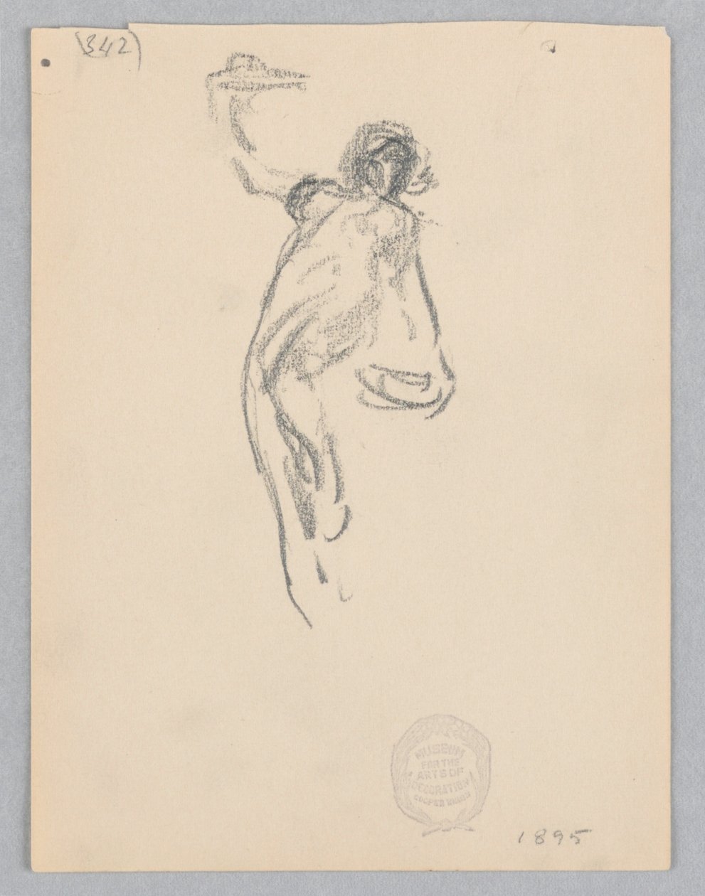 Studie voor een dansende vrouw, "Moods to Music," Mendelssohn Glee Club, New York, NY door Robert Frederick Blum
