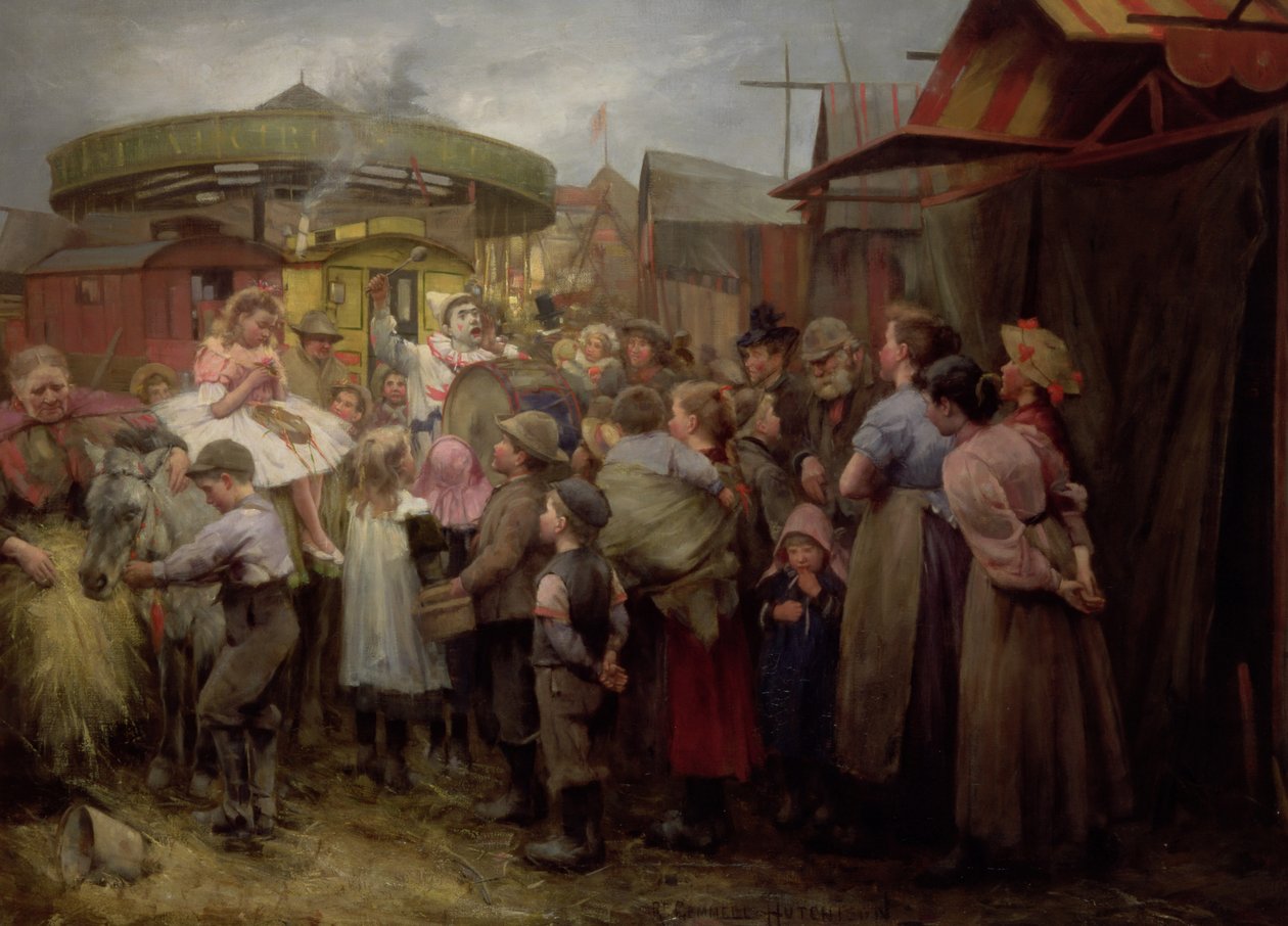 Het Dorpscarnaval Hi! Hi! Hi! 1890s door Robert Gemmell Hutchison