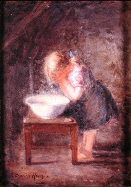 De Ochtendwas, ca. 1900 door Robert Gemmell Hutchison