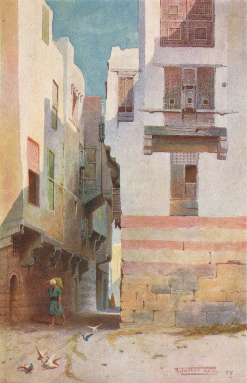Een Straat in Bulak, ca. 1880, 1904 door Robert George Talbot Kelly