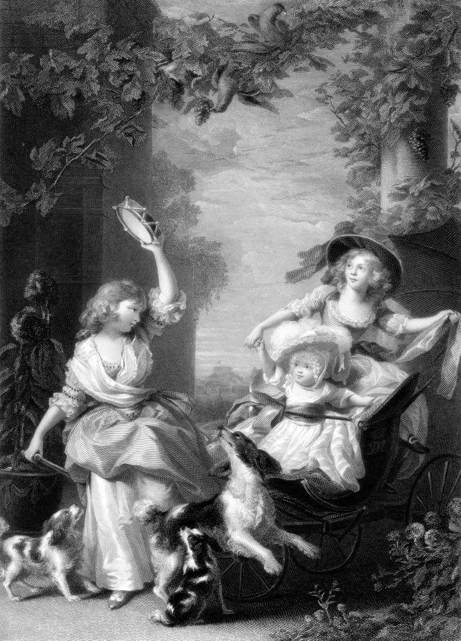 De koninklijke prinsessen, kinderen van koning George III, 19e eeuw door Robert Graves
