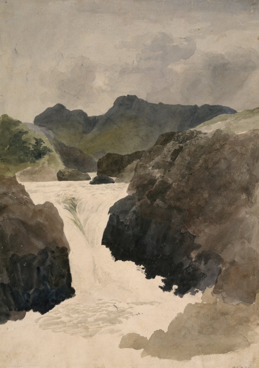 Skelwith Force, Westmorland, 1800-1820 door Robert Hills