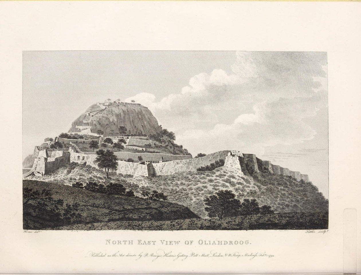 Illustratie uit het boek Select views in Mysore, het land van Tippoo Sultan door Home, Robert door Robert Home