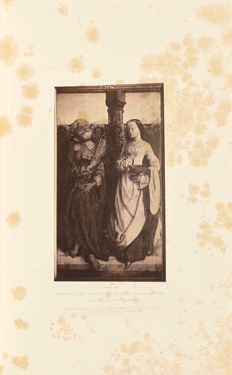 De heiligen Petrus en Dorothea, door Meister Christoph door Robert Howlett