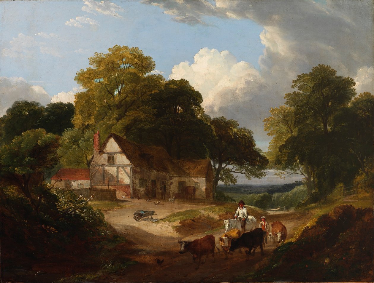 Boerenerf Scène door Robert Ladbrooke
