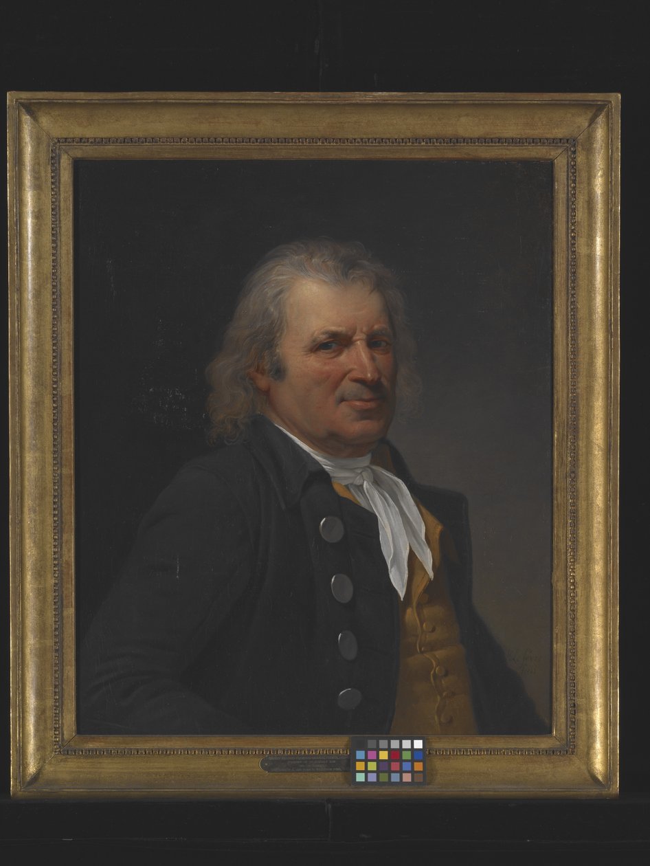 Portret van een oudere man door Robert Lefevre