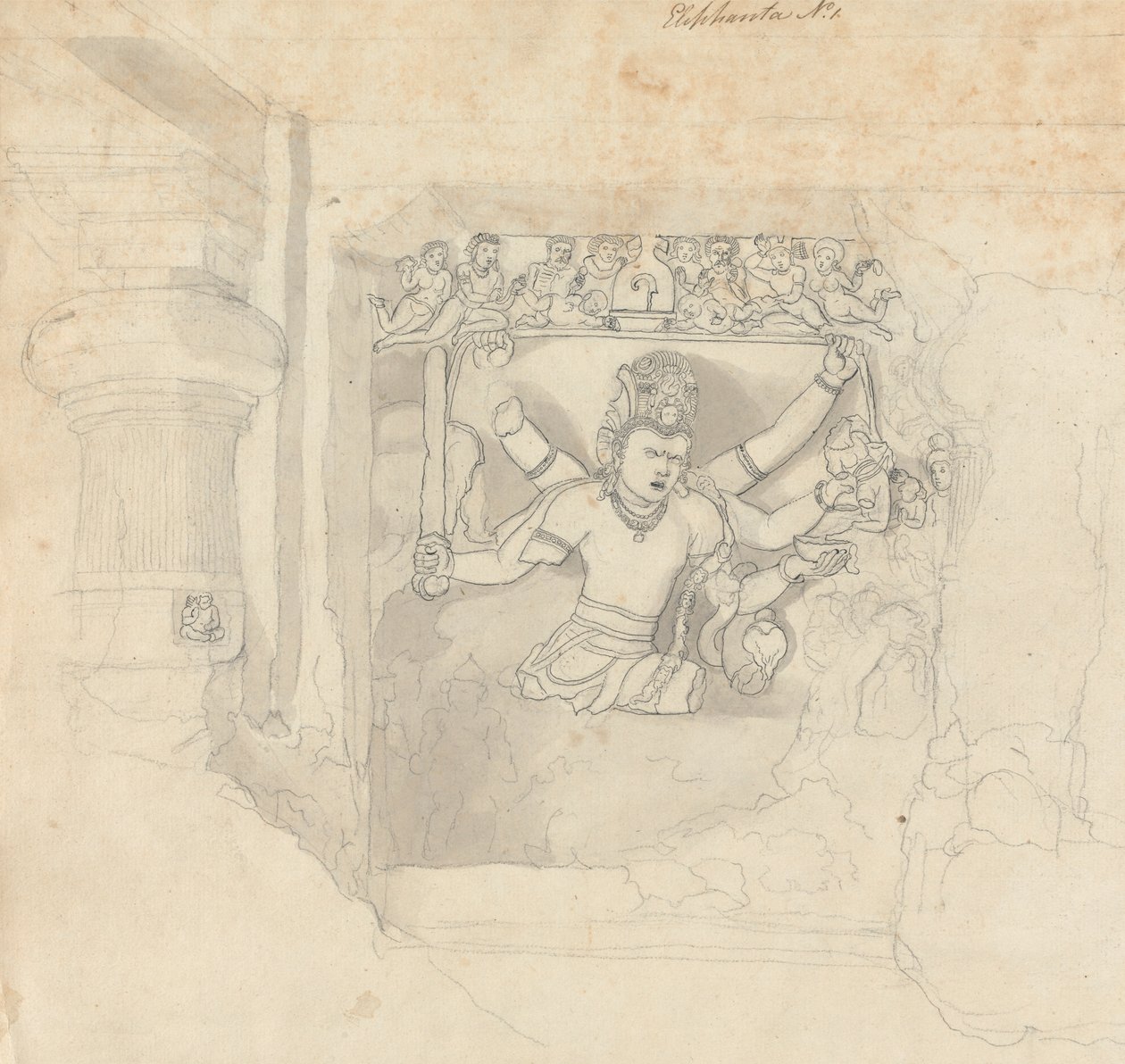 Figuur van Elephanta door Robert Mabon