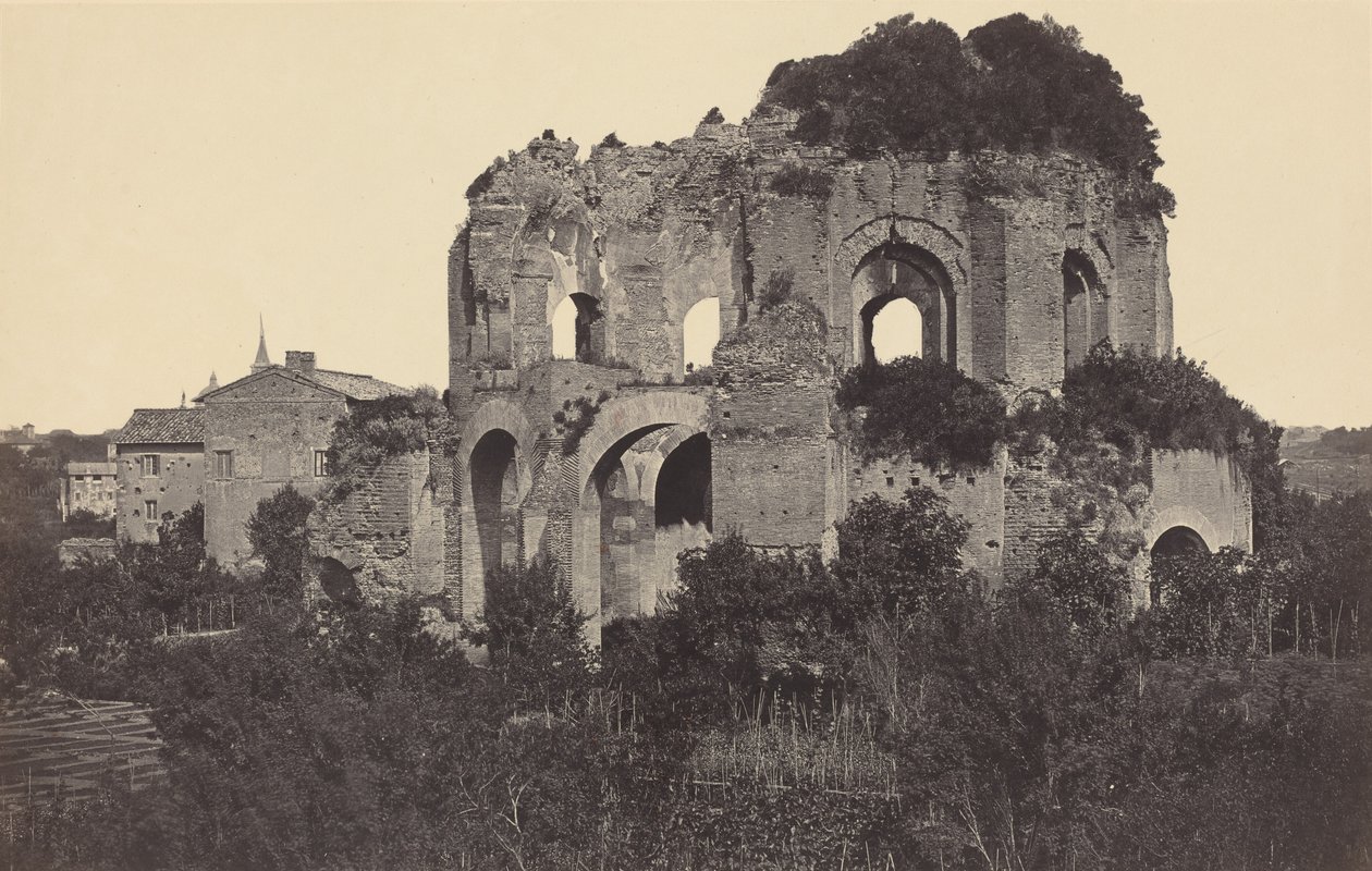 De Templum Minerva Medica en omgeving,1861 (foto) door Robert MacPherson