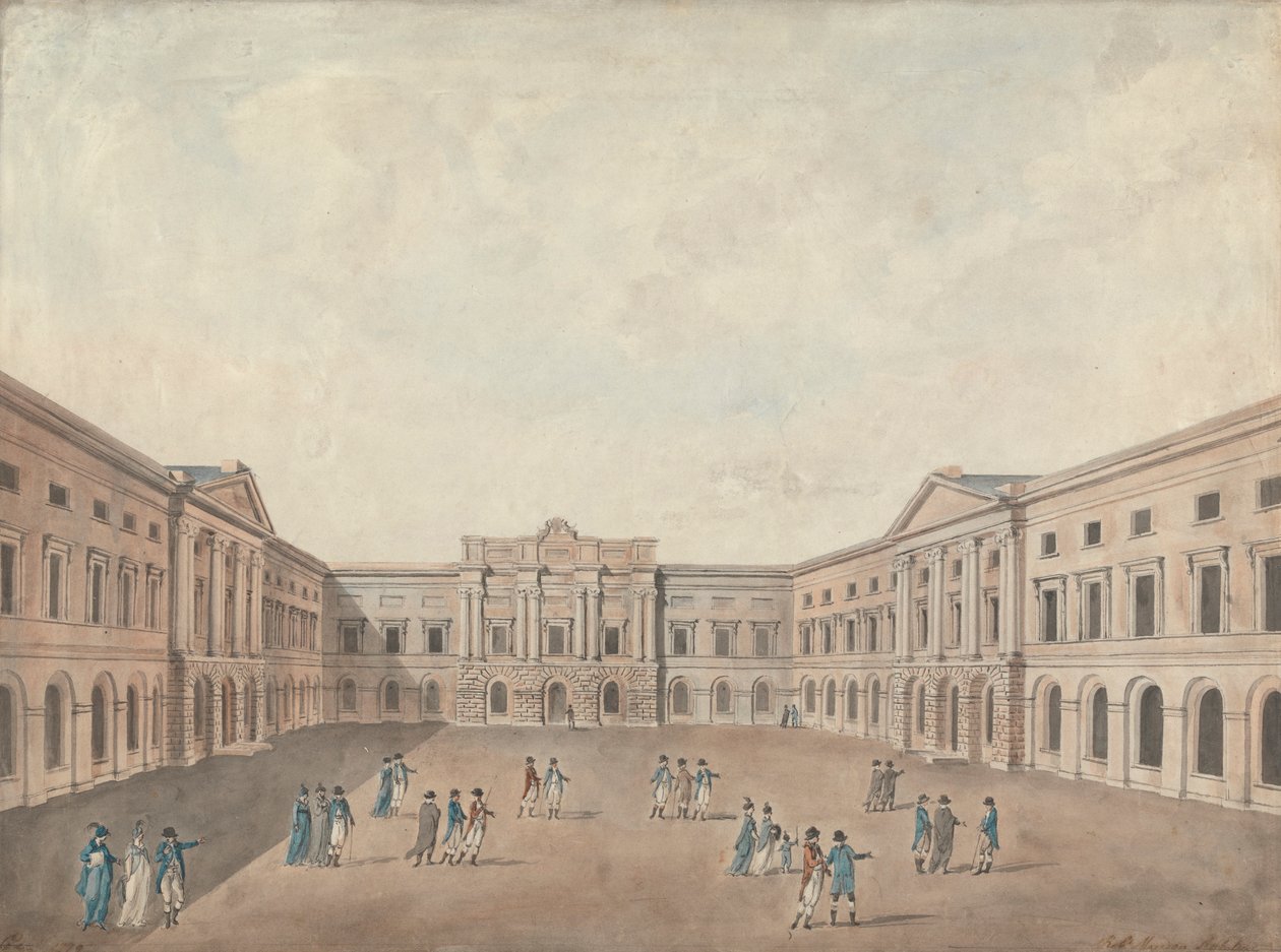 Ontwerp voor Hof van de Universiteit van Edinburgh door Robert Morrison