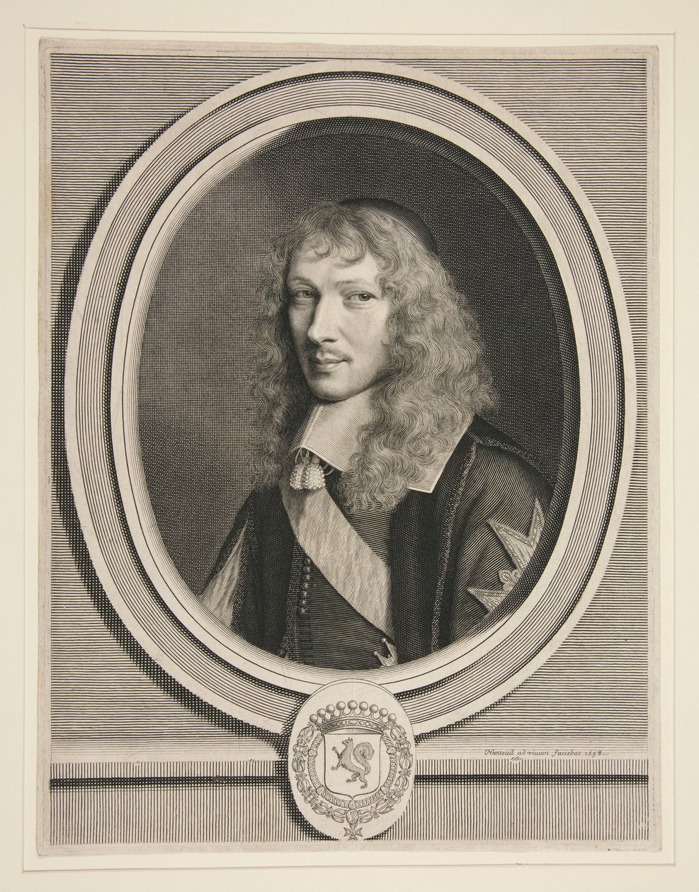 Basile Fouquet, Abt van Barbeaux en van Rigny, Kanselier van de Ordes van de Koning door Robert Nanteuil
