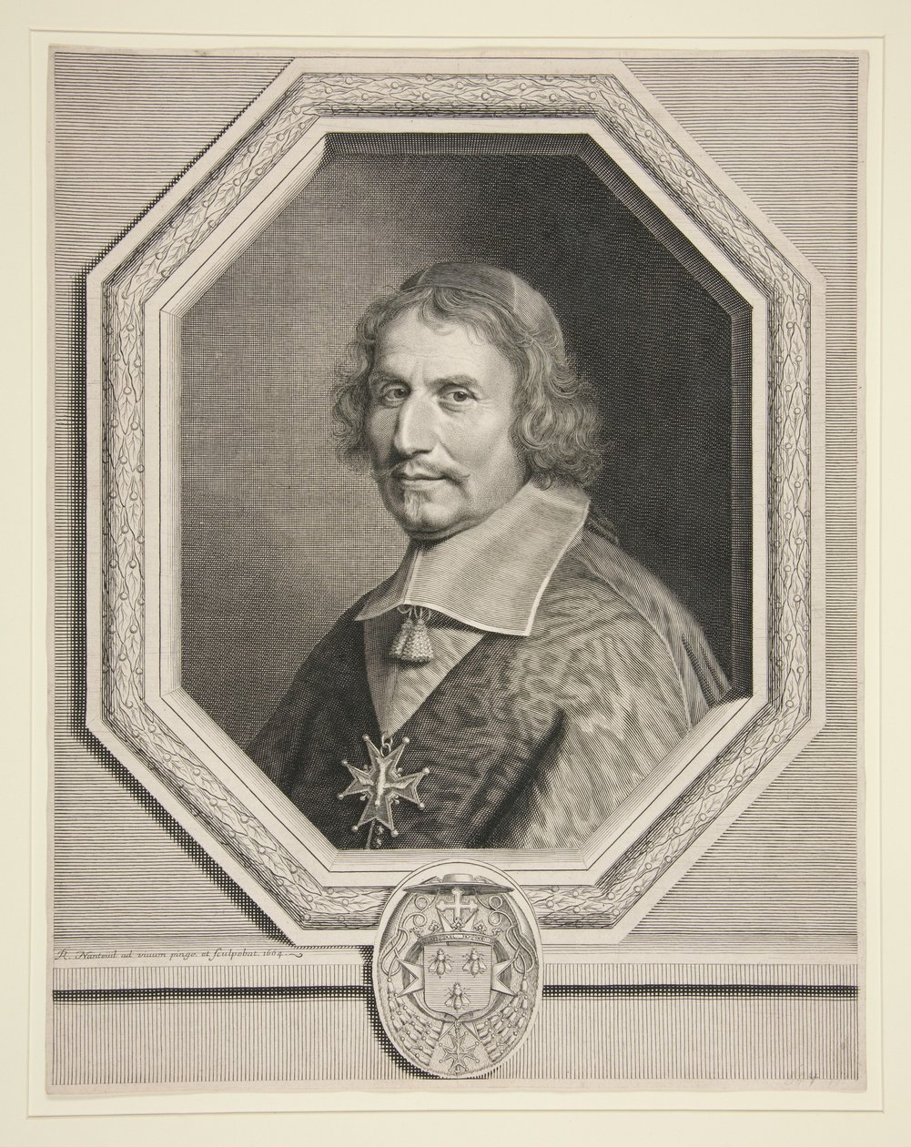 Kardinaal Antoine Barberin, aartsbisschop van Reims door Robert Nanteuil