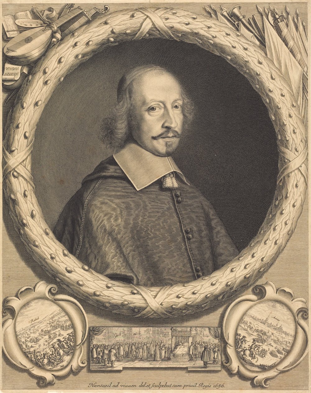 Kardinaal Jules Mazarin door Robert Nanteuil