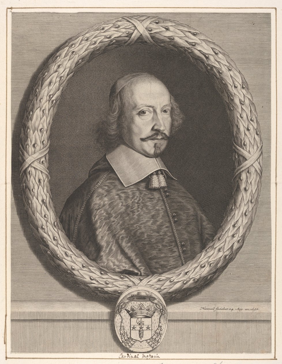 Kardinaal Jules Mazarin door Robert Nanteuil