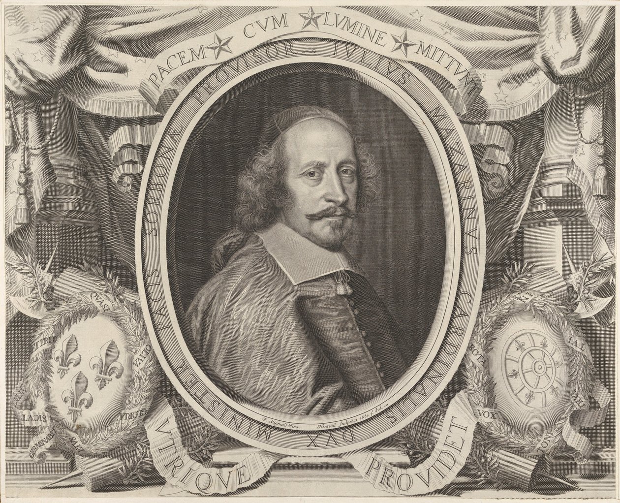 Kardinaal Jules Mazarin door Robert Nanteuil