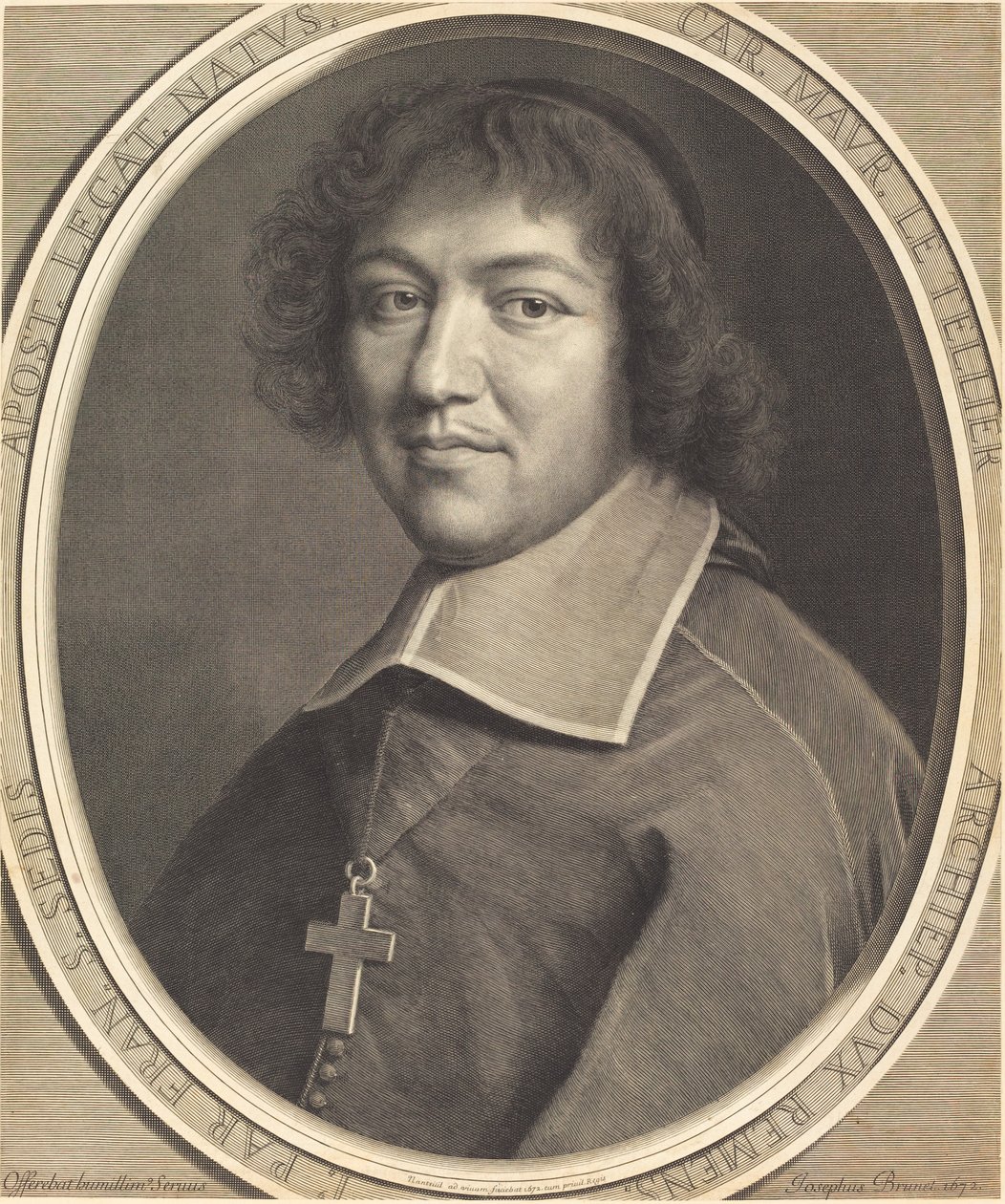 Charles-Maurice Le Tellier door Robert Nanteuil