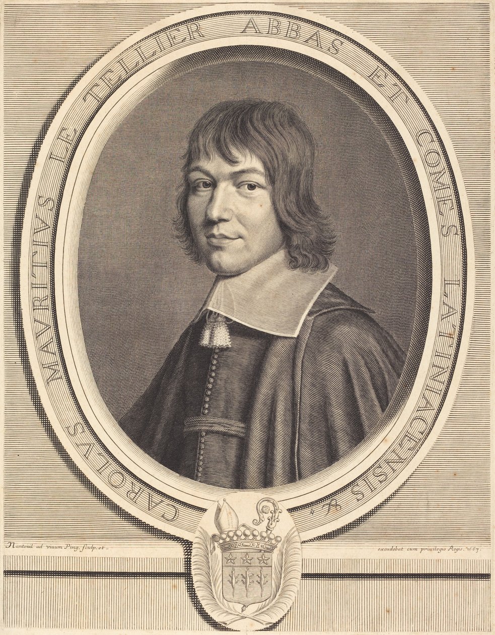 Charles-Maurice Le Tellier door Robert Nanteuil