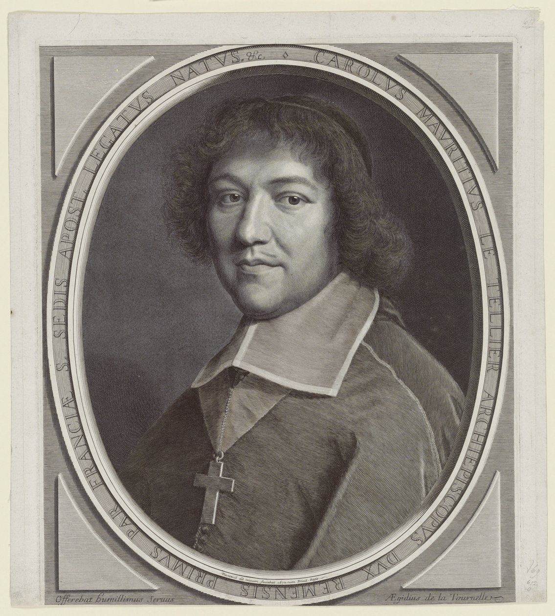 Charles-Maurice Le Tellier, Aartsbisschop van Reims door Robert Nanteuil