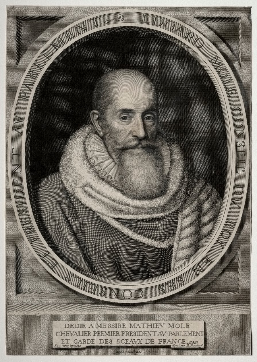Edouard Molé door Robert Nanteuil