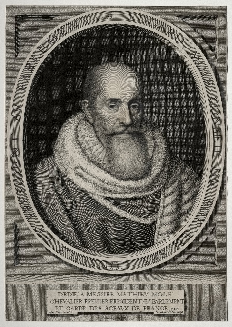 Edouard Molé door Robert Nanteuil
