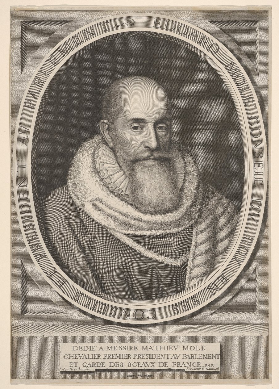 Edouard Molé door Robert Nanteuil