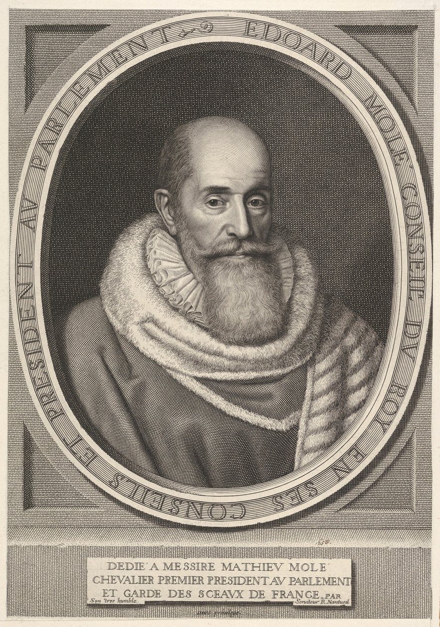 Edouard Molé door Robert Nanteuil