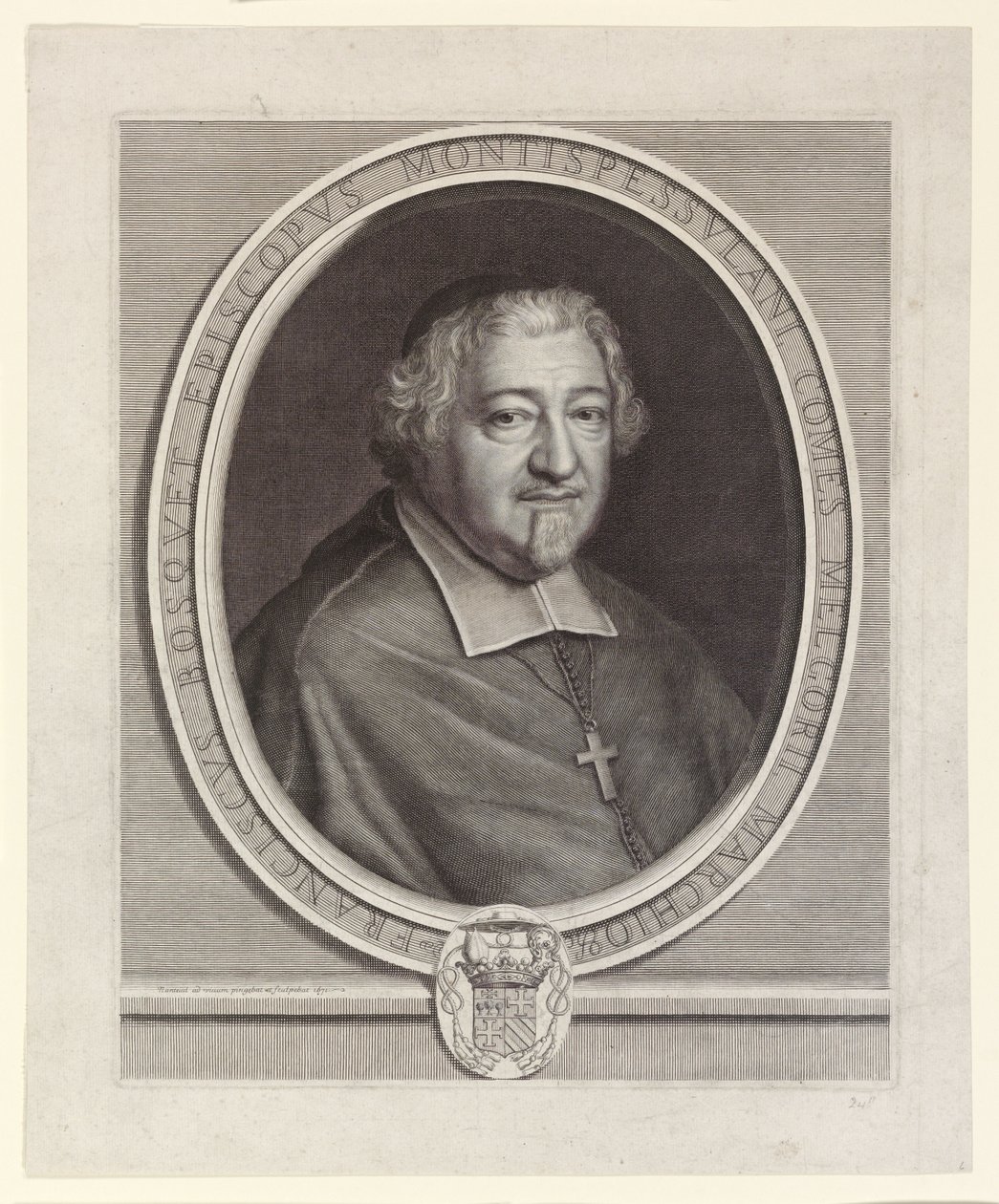 François Bosquet, bisschop van Montpellier door Robert Nanteuil