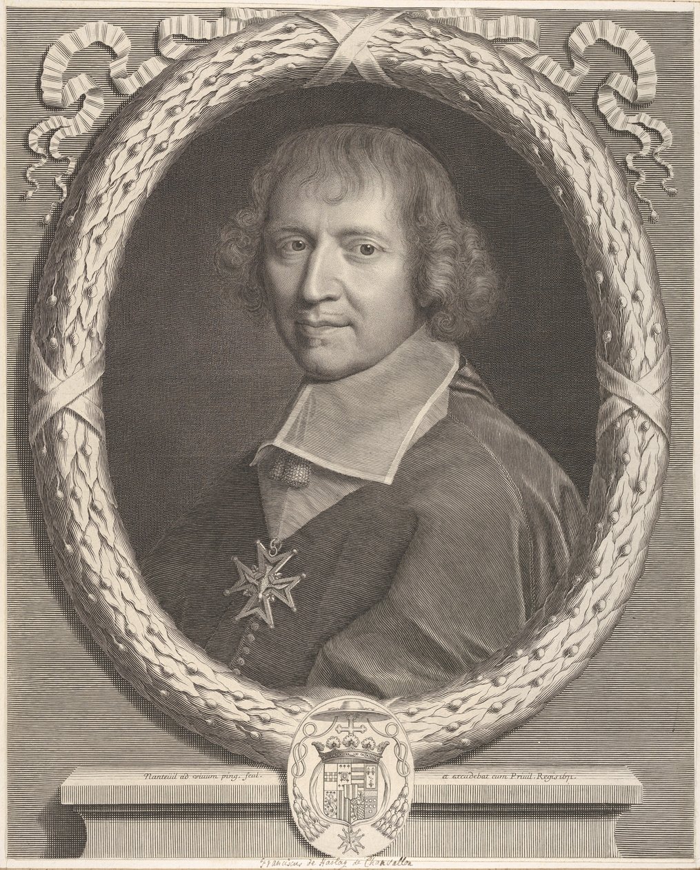 François de Harlay de Champvallon door Robert Nanteuil