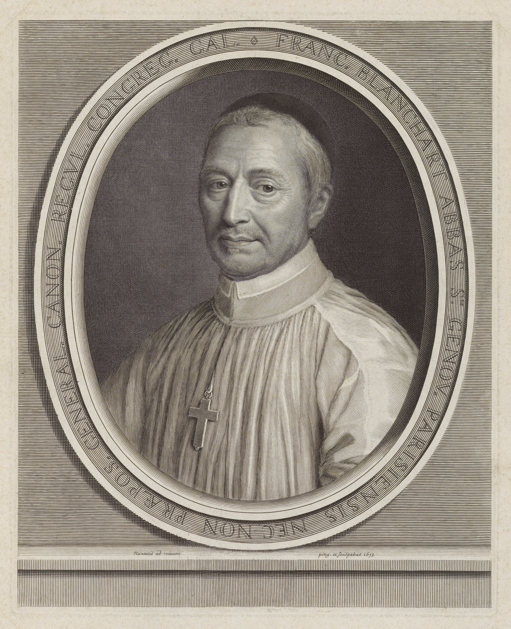 François Blanchart, Abt van Sainte-Geneviève door Robert Nanteuil