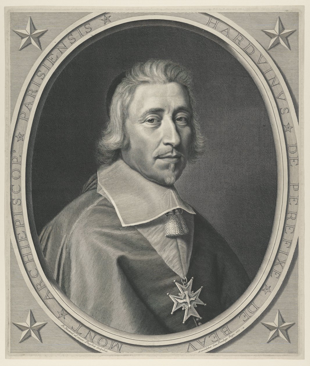 Hardouin de Beaumont de Pérefixe, aartsbisschop van Parijs door Robert Nanteuil