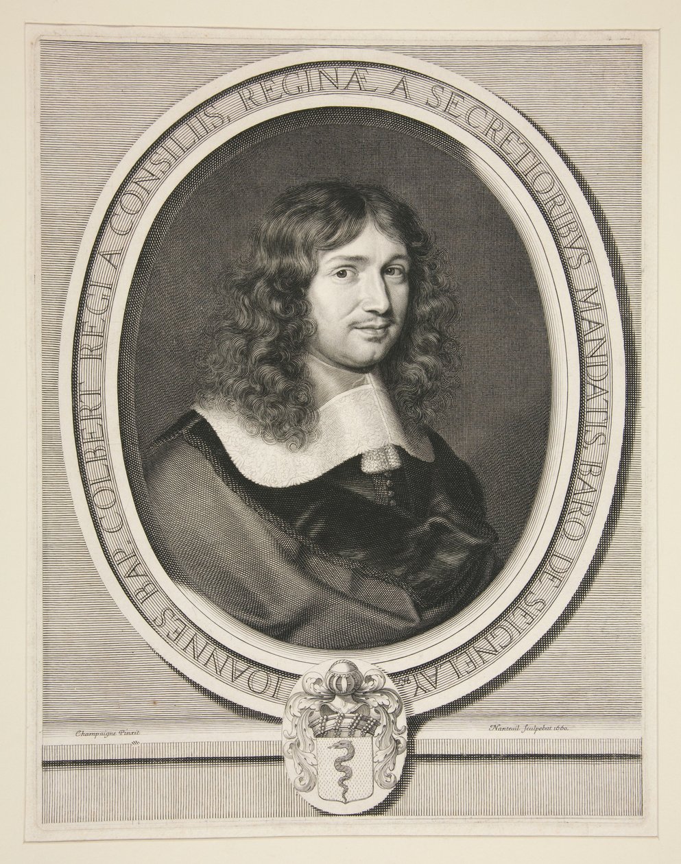 Jean-Baptiste Colbert, controleur-generaal van Financiën door Robert Nanteuil