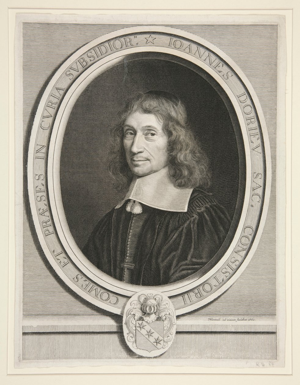 Jean Dorieu, President in het Hof van Hulp (1596-1679) door Robert Nanteuil