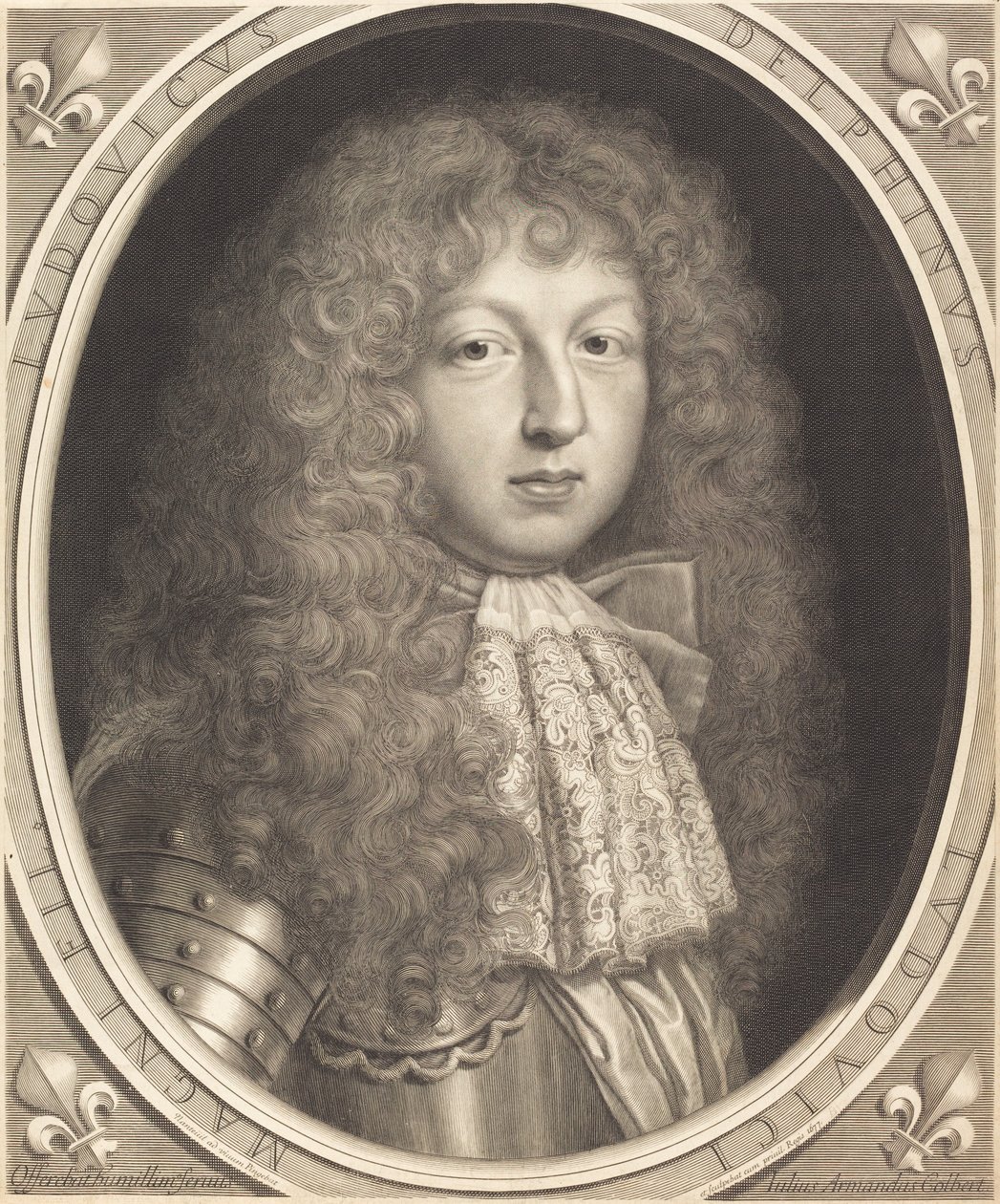 Louis, Dauphin van Frankrijk door Robert Nanteuil