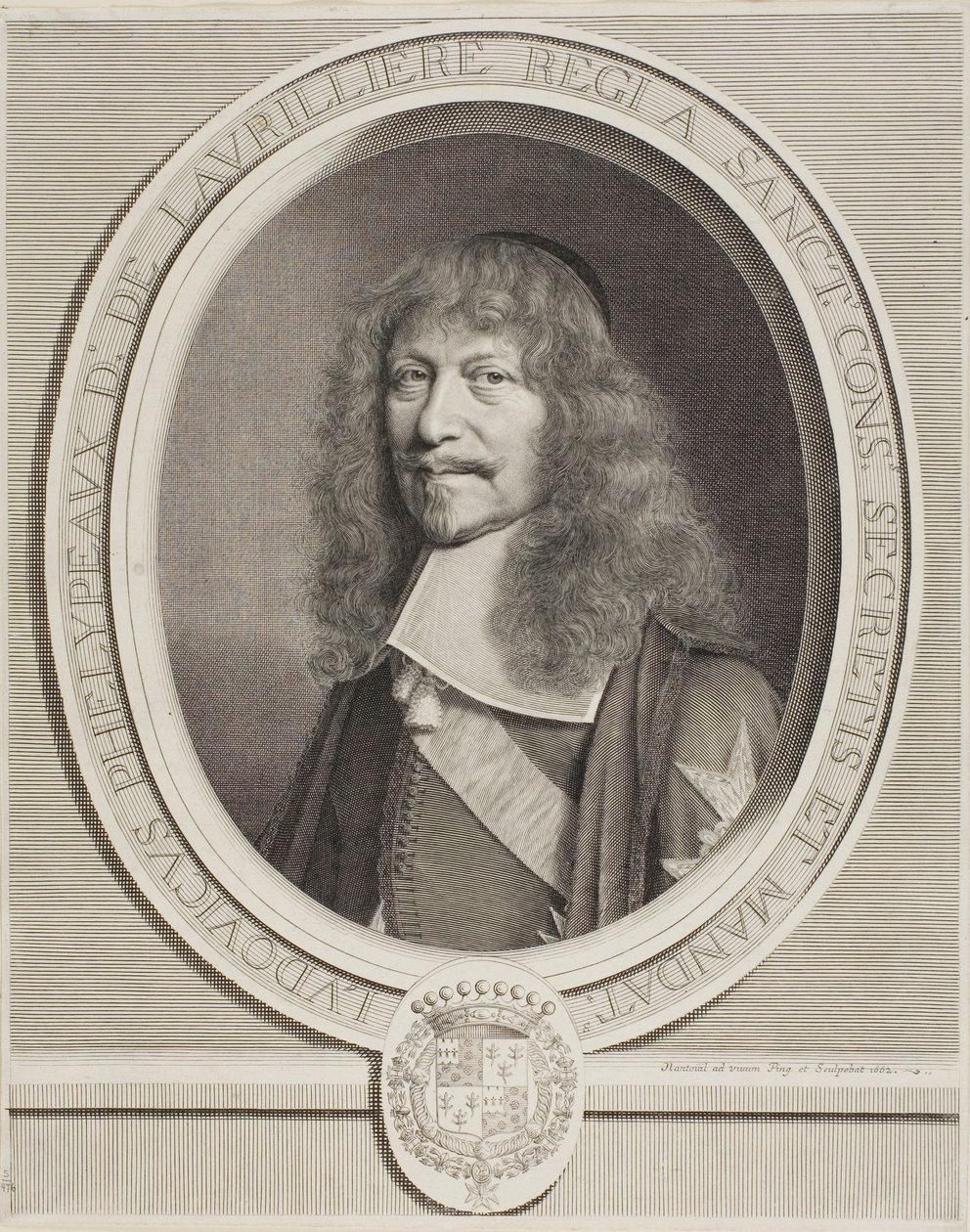 Louis Phélypeaux de la Vrillière door Robert Nanteuil