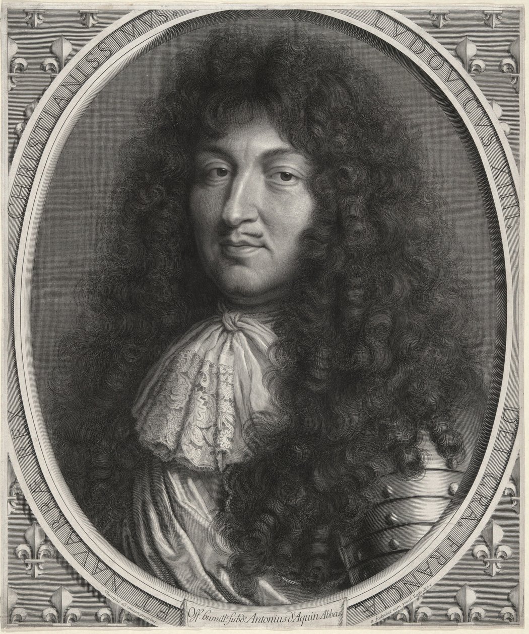 Lodewijk XIV, koning van Frankrijk (1638-1678) door Robert Nanteuil