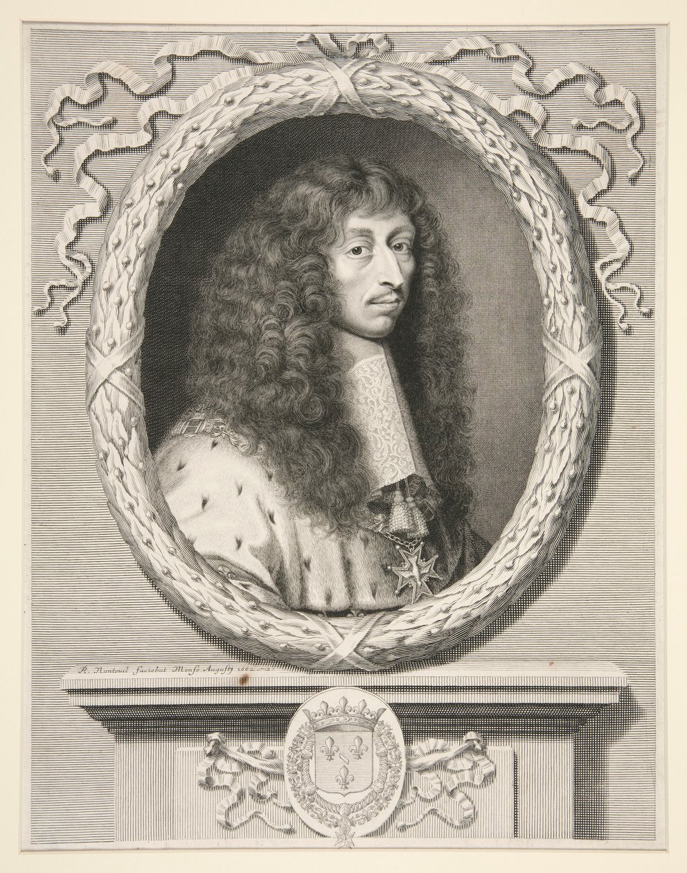 Louis de Bourbon, IIe du nom, Prince de Condé, surnommé Monsieur le Prince (Louis II de Bourbon, Prins van Condé, bijgenaamd Meneer de Prins) (1621-1686) door Robert Nanteuil