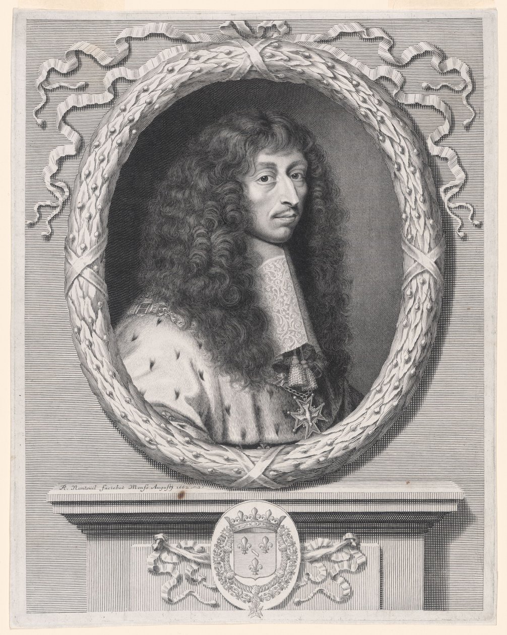 Lodewijk van Bourbon, II van die naam, prins van Condé, bijgenaamd Monsieur le Prince (1621-1686) door Robert Nanteuil