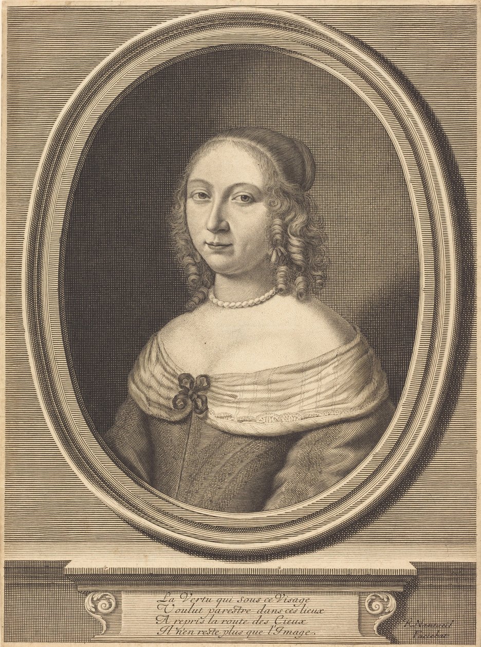 Madame de Gillier door Robert Nanteuil