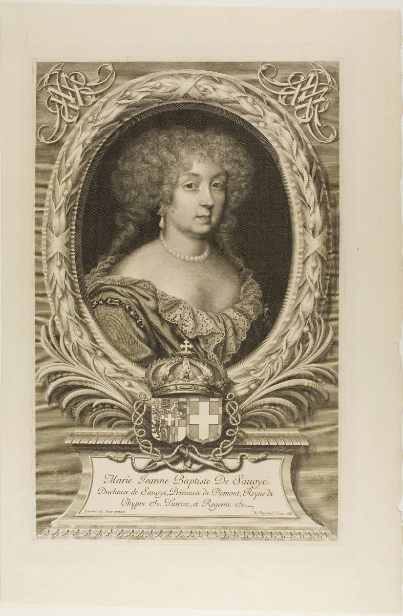 Marie Jeanne Baptiste de Savoye door Robert Nanteuil