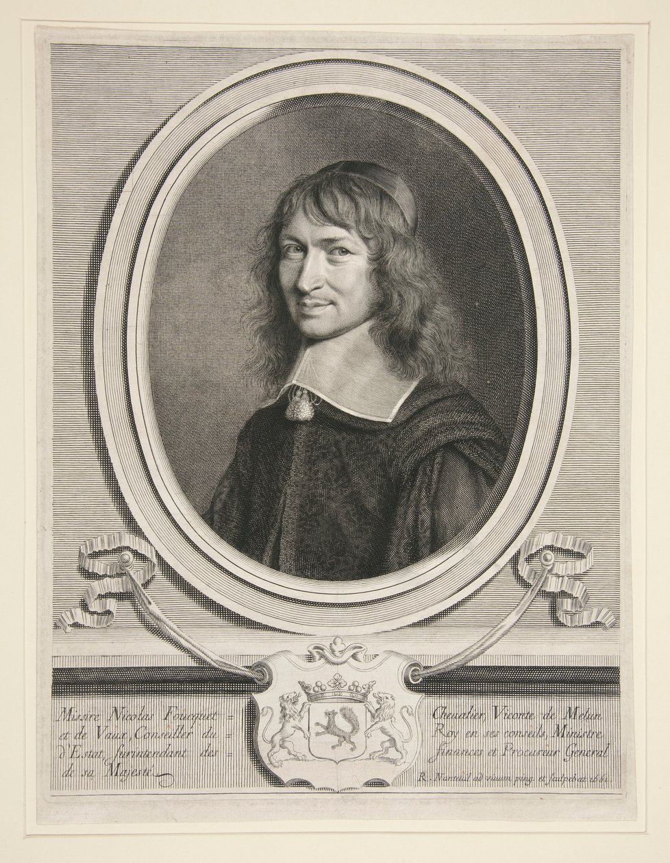 Nicholas Fouquet, Burggraaf van Melun en van Vaux door Robert Nanteuil
