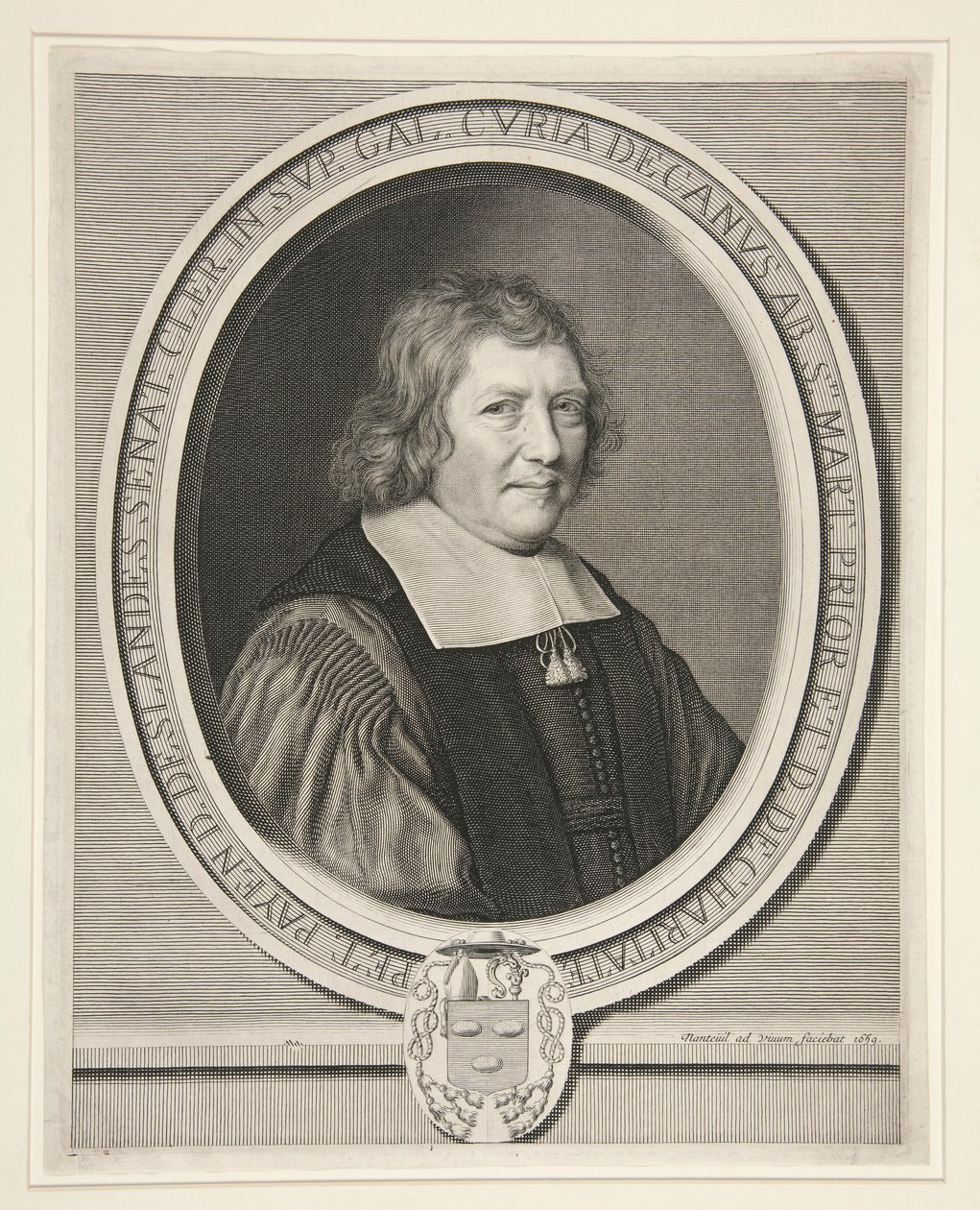 Pierre Payen-Deslandes, Deken van de Raadgevers-geestelijken van het Parlement van Parijs, Abt van Saint-Martin en Prior van La Charité door Robert Nanteuil