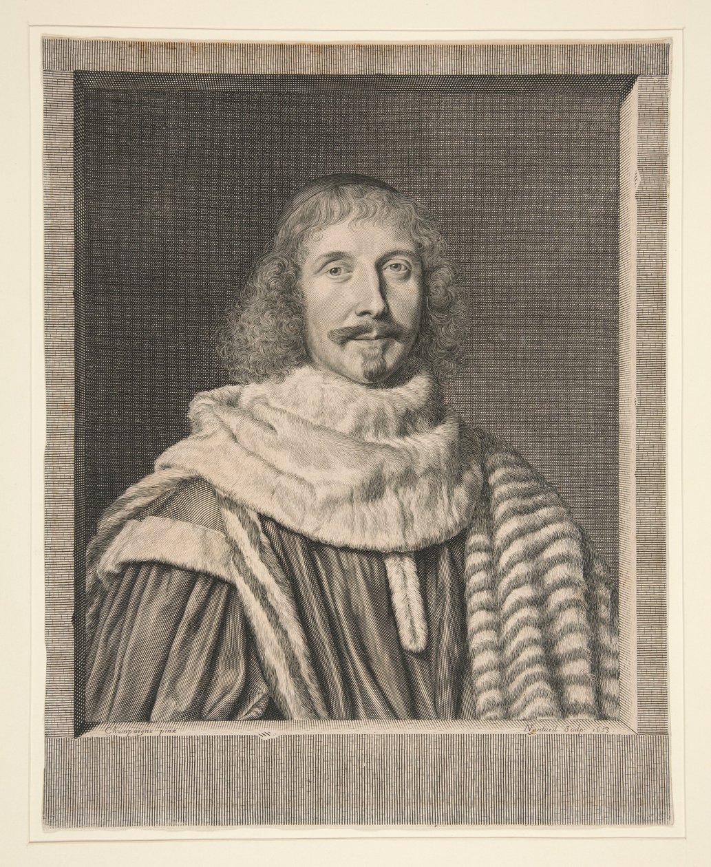 Pomponne de Bellièvre (1606-1657), eerste president van het Parlement van Parijs door Robert Nanteuil