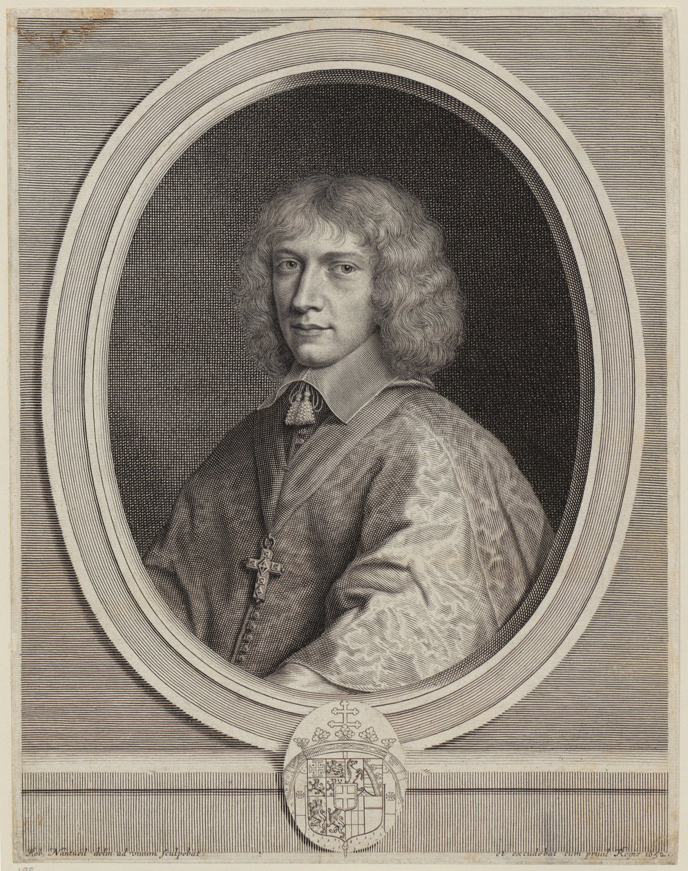 Portret van Hendrik II van Savoye [graaf van Nemours] door Robert Nanteuil