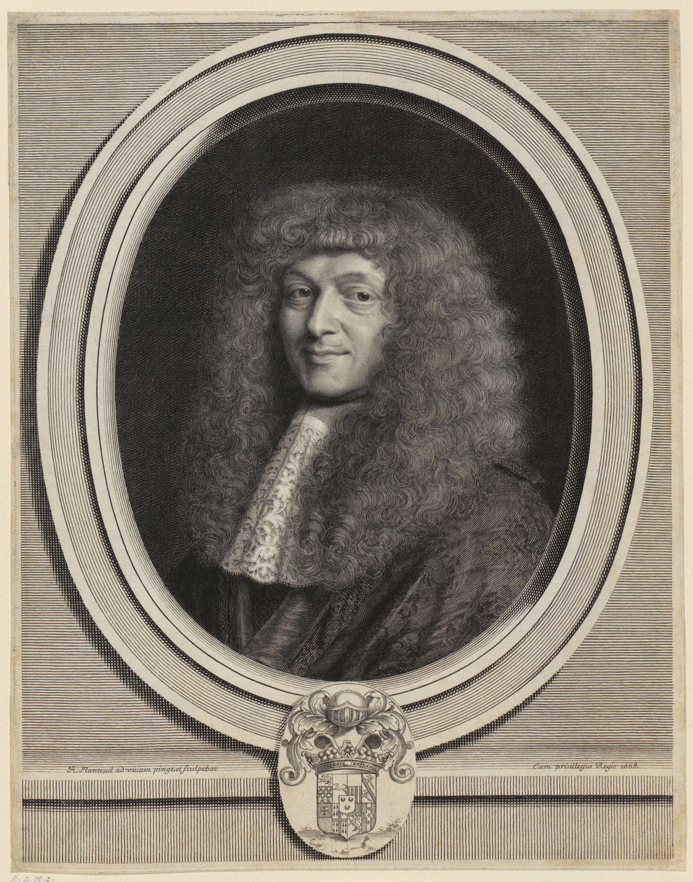 Portret van Honoré Courtin door Robert Nanteuil