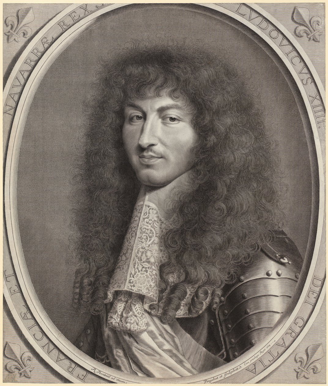 Portret van Lodewijk XIV door Robert Nanteuil
