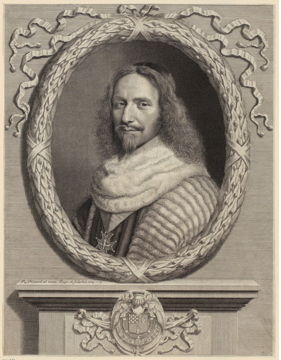 Portret van Nicolas Potier van Novion door Robert Nanteuil