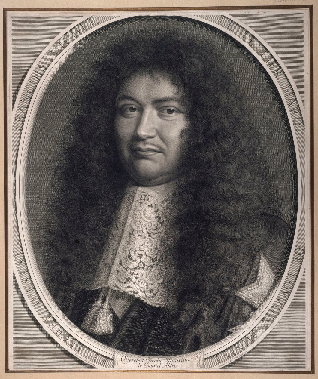 Portret van François Michel Le Tellier, markies de Louvois, minister en staatssecretaris door Robert Nanteuil